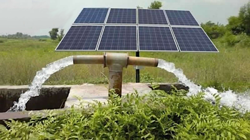 Bombeo de agua solar, con la bomba que ya tenes